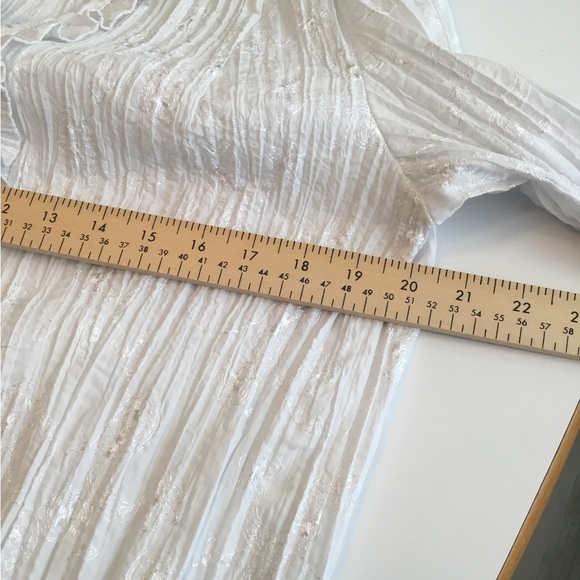 St. John’s Bay white blouse, large. 20% cotton. Button down - Picture 3 of 8